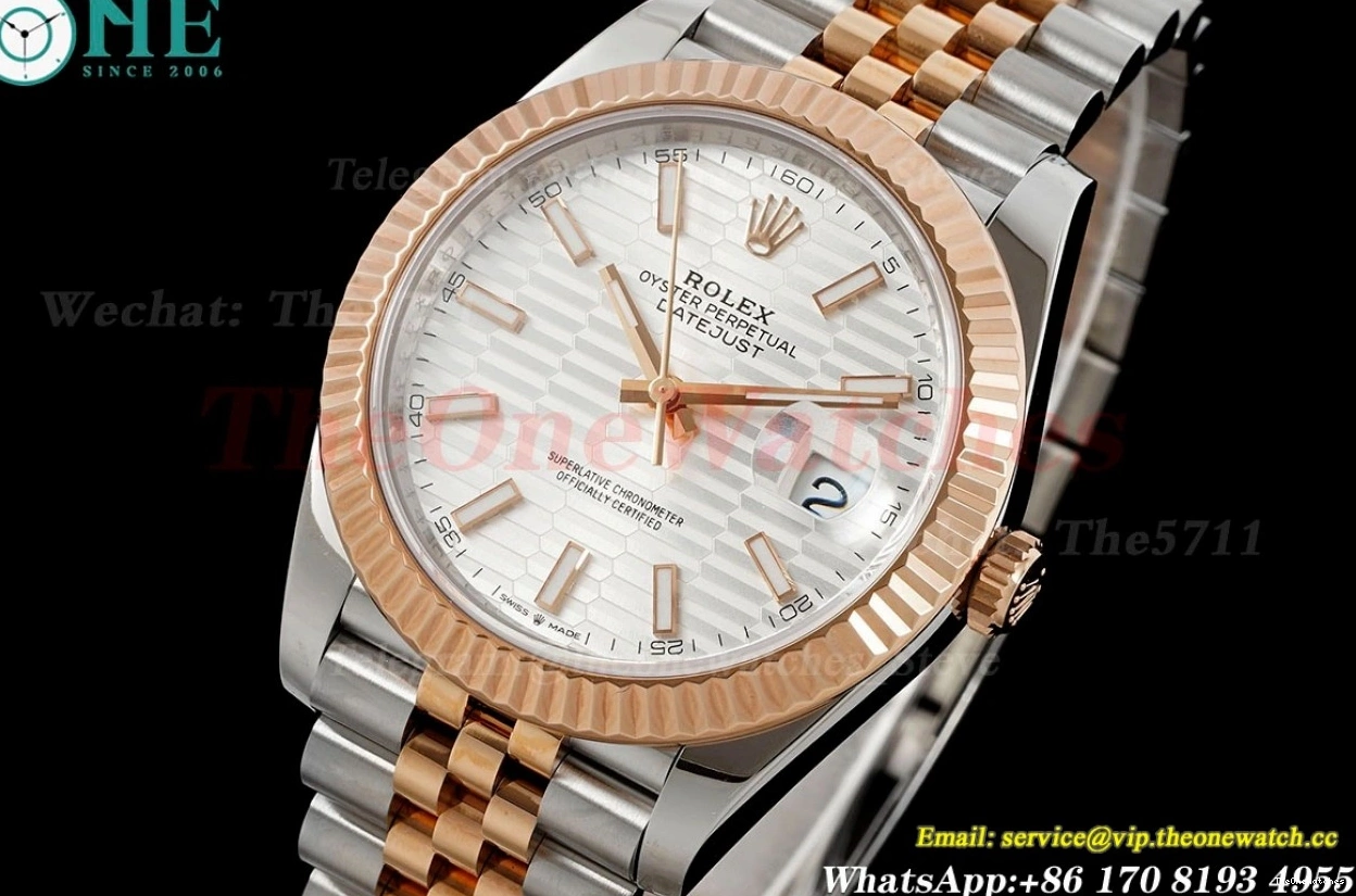126331 VS3235 Textured Silver Dial Datejust VSF 41mm RG Jub SS 0414